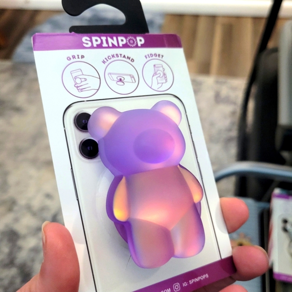 Gummy Bear Pop Socket • Purple Iridescent • NEW